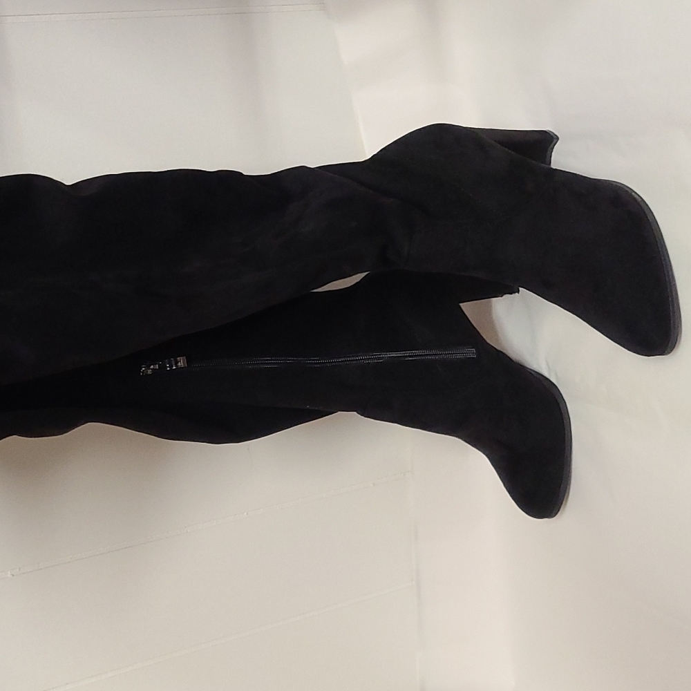Catherine Malandrino Women's Verda Over the Knee Boots Black Suede SIZE 7